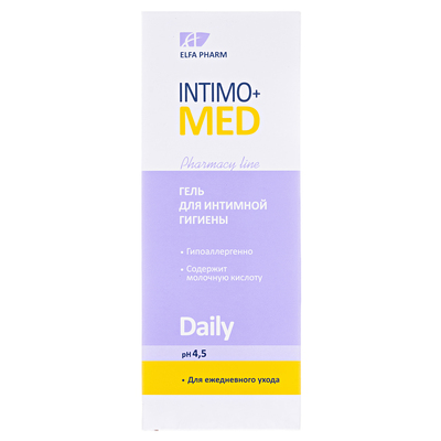 Гель Elfa Pharm Intimo+med Daily для интимной гигиены, 200 мл