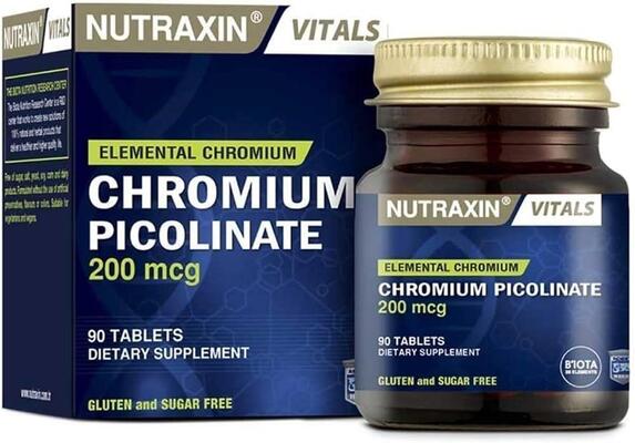 Хрому Піколінат Nutraxin Chromium Picolinate 200 мкг, 90 таблеток
