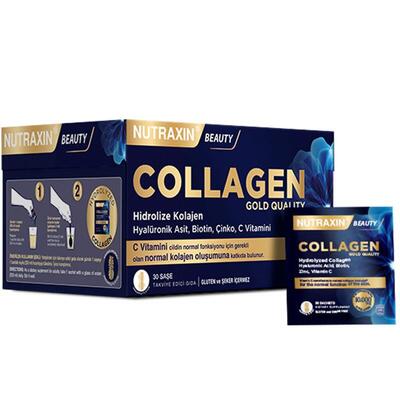 Б'юті Колаген Nutraxin Beauty Collagen Gold Quality 10000 мг, 30 саше