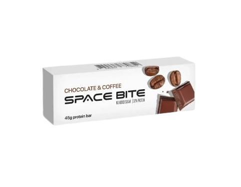 Батончик протеїновий Space Bite 30% Кава-Шоколад в молочному шоколаді, 45 г
