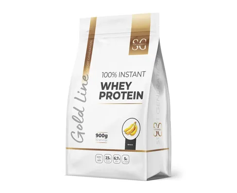 Протеїн сироватковий змішаний Sport Generation Gold Line 100% Instant Whey Protein банан, 900 г