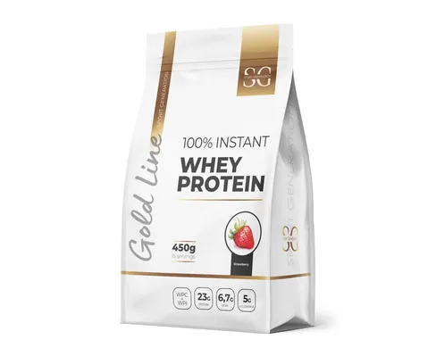 Протеїн сироватковий змішаний Sport Generation Gold Line 100% Instant Whey Protein полуниця, 450 г