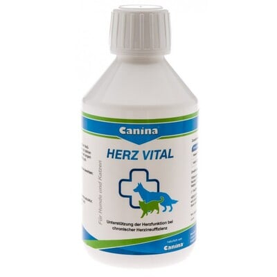 Витамины для собак и кошек Canina Herz-Vital Профилактика заболеваний и поддержка сердца, 100 мл