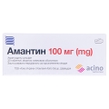 Амантин таблетки, п/плен. обол. по 100 мг №30 (10х3)