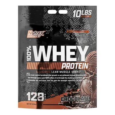 Протеїн сироватковий змішаний Nutrex Research 100% Whey Protein, шоколад, 4545 г