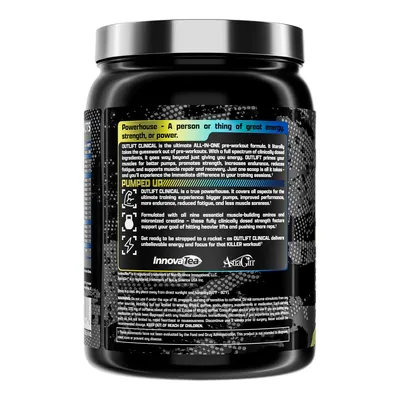 Передтренувальний комплекс Nutrex Research Outlift Clinical, чорничний лимонад, 639,91 г