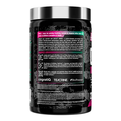 Передтренувальний комплекс Nutrex Research Outlift Amped, полуниця-кавун, 440,3 г