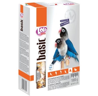 Корм полнорационный Lolo Pets для неразлучников, 1 кг