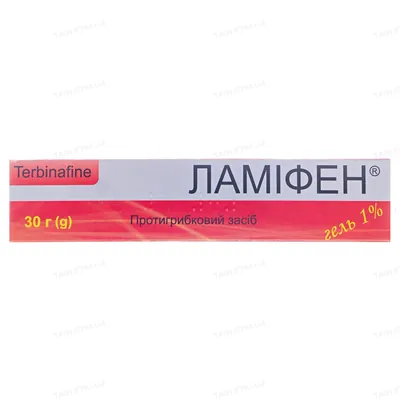 Ламіфен гель 1 % по 30 г у тубах
