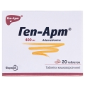 Геп-арт таблетки киш./раств. по 400 мг №20 (4х5)