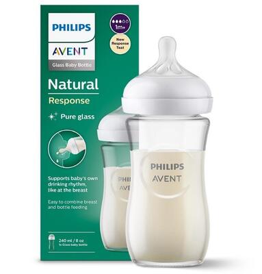 Бутылочка для кормления Philips Avent SCY933/01 Natural Природный поток стеклянная, 240 мл