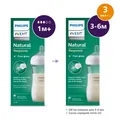 Пляшечка для годування Philips Avent Natural SCY933/01 середній потік скляна, 240 мл