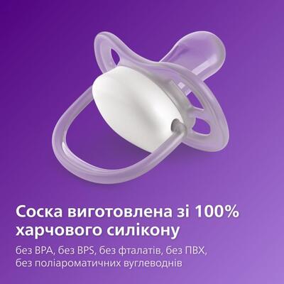 Пустышка силиконовая Philips Avent Ultra Air SCF349/18 ортодонтическая, 18+ месяцев, 2 шт
