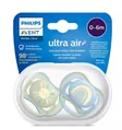 Пустушка силіконова Philips Avent Ultra Air SCF085/58 ортодонтична , 0-6 місяців, 2 шт