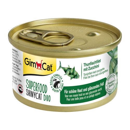 Корм влажный для кошек GimCat Shiny Cat Superfood с тунцом и цуккини, 70 г