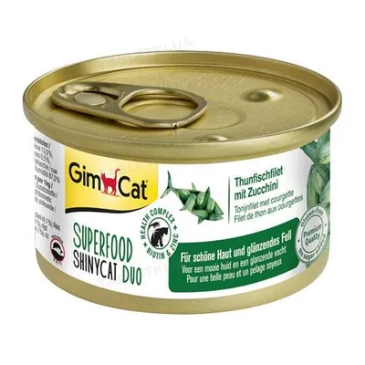 Корм вологий для кішок GimCat Shiny Cat Superfood з тунцем та цукіні, 70 г