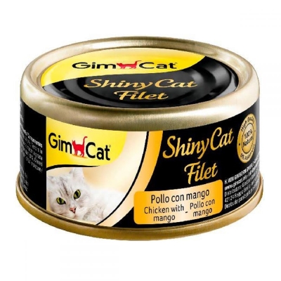 Корм влажный для кошек GimCat Shiny Cat Filet с курицей и манго, 70 г