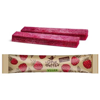Цукерки Фрукфетта Vegan малина з тростинним цукром, 20 г