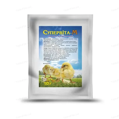 Супервіта-М (ДЛЯ ТВАРИН) порошок, 10 г