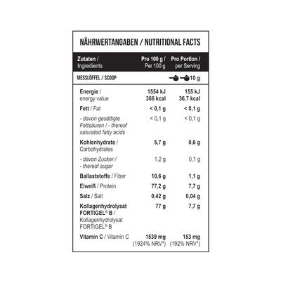 Пептиди колагену MST Nutrition Collagen Peptides Fortigel, зелене яблуко, 500 г