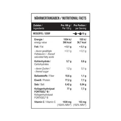 Пептиди колагену MST Nutrition Collagen Peptides Fortigel, зелене яблуко, 500 г