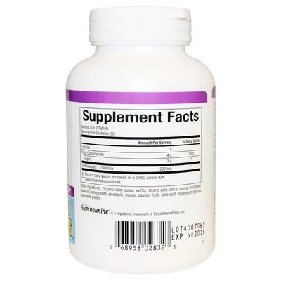 L-Теанін Natural Factors Stress-Relax Suntheanine L-Theanine 100 мг, 60 таблеток