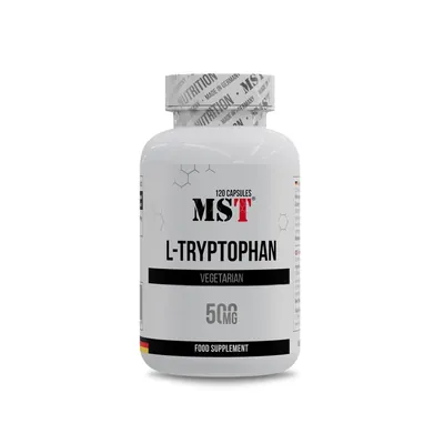 L-триптофан MST Nutrition L-Tryptophan 500 мг, 120 капсул