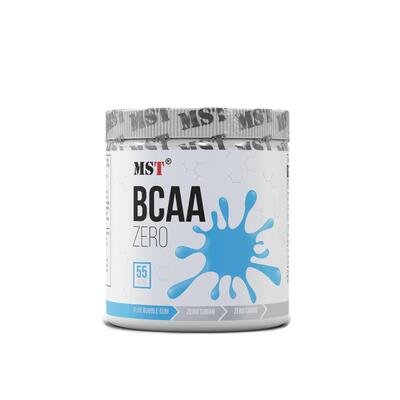 Комплекс аминокислот MST Nutrition BCAA Zero голубая жвачка, 55 порций, 330 г