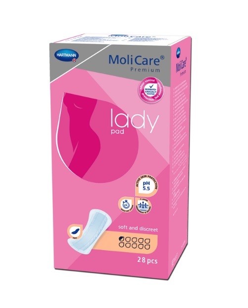 Прокладки урологические MoliCare Premium Lady pad 0,5 капли, 28 штук