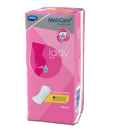 Прокладки урологические MoliCare Premium Lady pad 1 капля, 14 штук