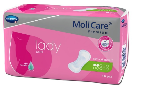 Прокладки урологические MoliCare Premium Lady pad 2 капли, 14 штук