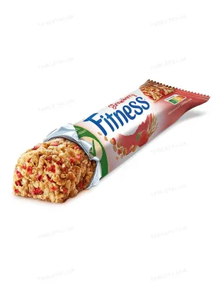 Батончик Fitness Whole Grain з цільними злаками і полуницею, 23,5 г