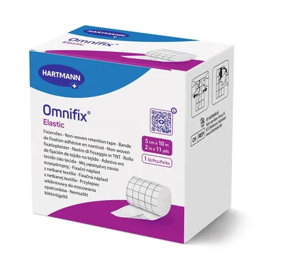 Пластир медичний Omnifix Elastic на еластичній нетканій основі 5 см х 10 м, 1 штука