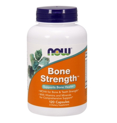 Диетическая добавка NOW Bone Strength поддержка и здоровье костей, 120 капсул