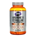 Аргинин и Цитруллин NOW Arginine & Citrulline 500 мг/250 мг, 240 капсул