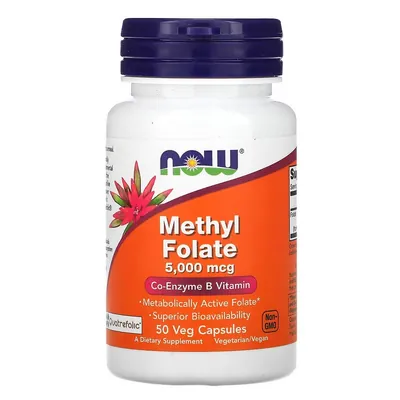 Метилфолат NOW Methyl Folate 5000 мкг вег. капсули №50