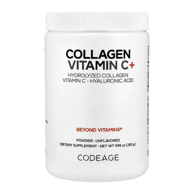 Колаген з вітаміном С CodeAge Collagen Vitamin C+ порошок, без смаку, 283 г