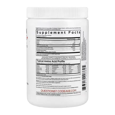 Колаген з вітаміном С CodeAge Collagen Vitamin C+ порошок, без смаку, 283 г