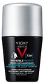Дезодорант-антиперспирант шариковый Vichy Homme 72h Invisible Resist для мужчин защита от пота и запаха против желтых и белых пятен на одежде, 50 мл
