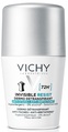 Дезодорант-антиперспірант кульковий Vichy 72h Invisible Resist захист від поту та запаху проти жовтих і білих плям на одязі, 50 мл
