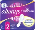 Прокладки гігієнічні Always Platinum Super, 4 крапель, 2 розмір, 7 шт