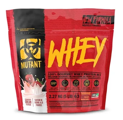 Протеїн сироватковий змішаний Mutant Whey, полуничний крем, 2270 г