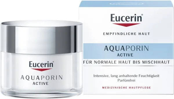 Крем для обличчя Eucerin AquaPorin Active інтенсивне зволоження для нормальної та комбінованої шкіри (69779), 50 мл
