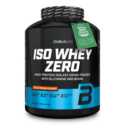 Протеїн сироватковий ізолят Biotech Iso Whey Zero солона карамель, 1,816 кг
