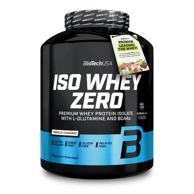 Протеїн сироватковий ізолят Biotech Iso Whey Zero ваніль, 1,816 кг