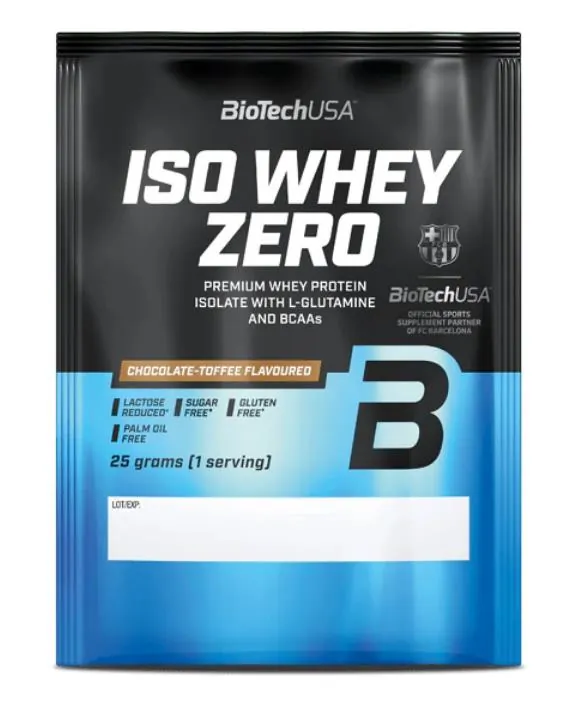 Протеїн сироватковий ізолят Biotech Iso Whey Zero шоколад-тоффі, 25 г