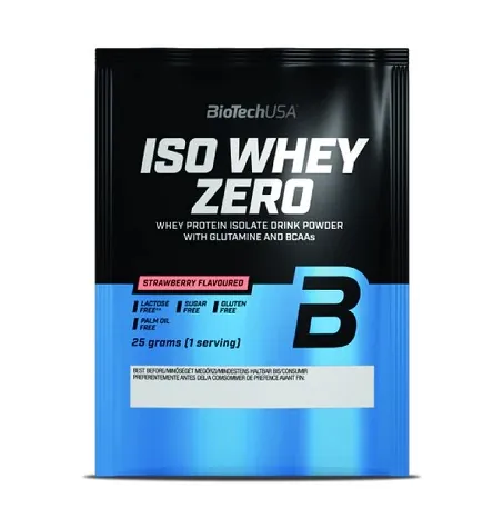 Протеїн сироватковий ізолят Biotech Iso Whey Zero полуниця, 25 г