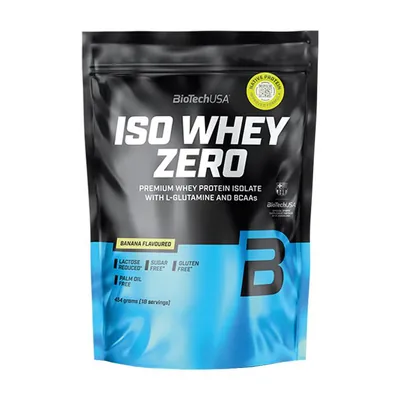 Протеїн сироватковий ізолят Biotech Iso Whey Zero банан, 454 г