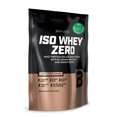 Протеїн сироватковий ізолят Biotech Iso Whey Zero кава латте, 454 г