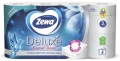 Туалетная бумага Zewa Deluxe белая 3 слоя, 8 рулонов лимитированная коллекция